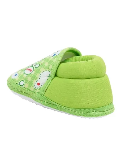 lime green baby shoes
