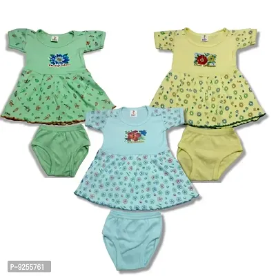 Cotton Frocks For Baby girl (pack of 3)