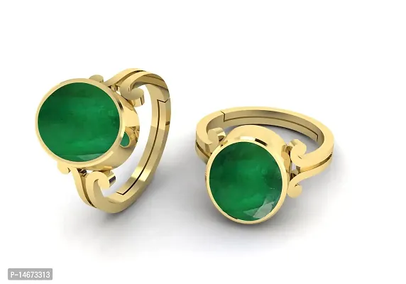 Buy Gemorio Emerald Panna 8.3cts or 9.25ratti Ring for Men At Best Price @  Tata CLiQ