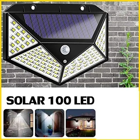 Solar Light with 100 LED Motion Sensor Light 4 Side Bright Light with Dim Mode - Security Lamp for Home , Outdoors Pathways | Bright Solar Wireless Security Motion Sensor Light 100 Led