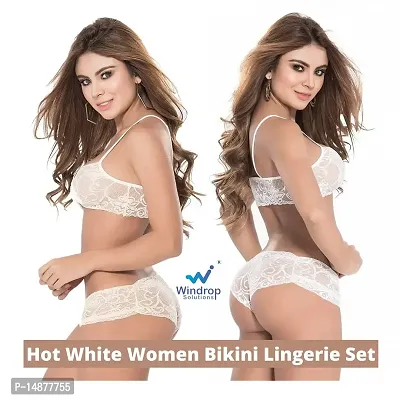 Buy Windrop Solutions? Women's Non Padded Bra Panty Combo Pack of Lace Fancy  Design Lingerie Set for Special Nights Women Sex Play Honeymoon Bedtime  Valentine Bridal Usage Made in India Online In