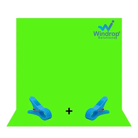 Windrop Solutionsreg; 8x12ft Green Screen Background Backdrop Photography Video Production Indoor-Outdoor Online Classes YouTube Live Gaming, TikTok, Vlogs, Insta, Reels, Home Decoration, Weddings, Parti