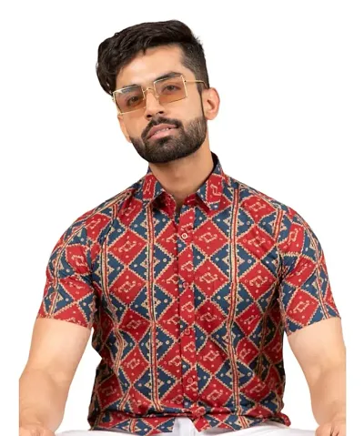 Rayon Short Sleeves Casual Shirt