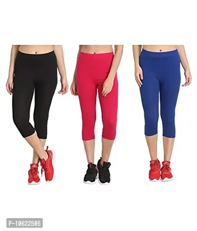 Buy ATZ Capris for Womens/Girls 3/4 Leggings for Women Capri of