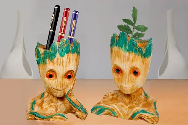 Resin Groot Decor | Resin Pencil holder groot | Resin Groot accessorie | Sculpture Resin Craft Decoration | Resin table outlet decor |Sculpture art