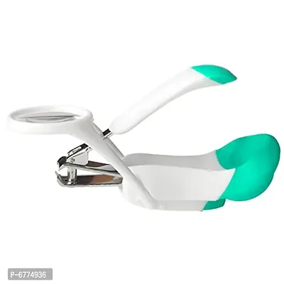 Trendy By Healofy Nail Cutter With Magnifying Glass For Newborn Babies Green-thumb0