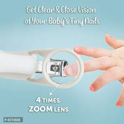 Trendy By Healofy Nail Cutter With Magnifying Glass For Newborn Babies Green-thumb4