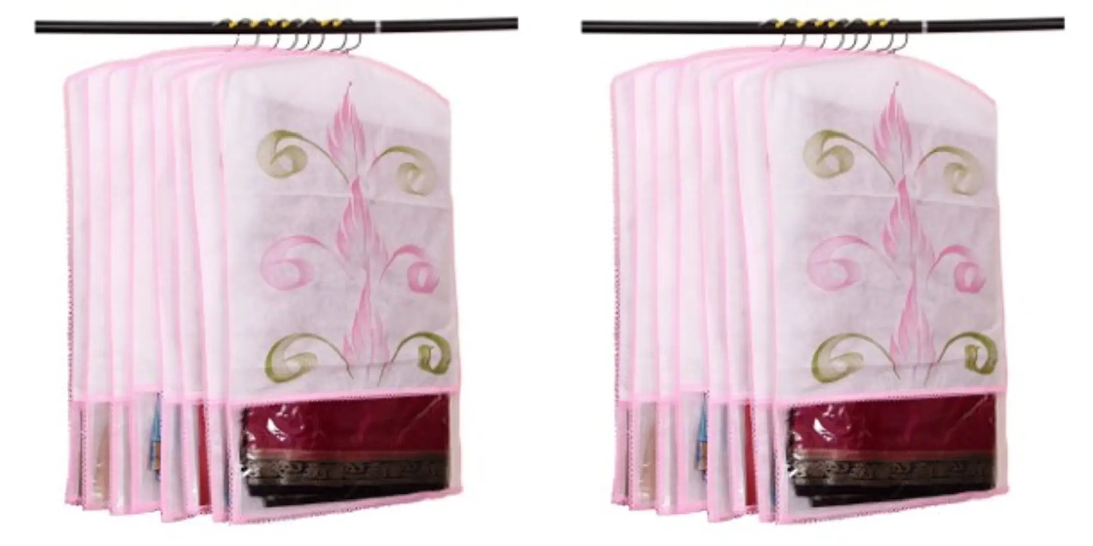 Fancy Walas Presents non woven saree cover storage bags for clothes  FW0031_PNK_PK06 Price in India - Buy Fancy Walas Presents non woven saree  cover storage bags for clothes FW0031_PNK_PK06 online at Flipkart.com