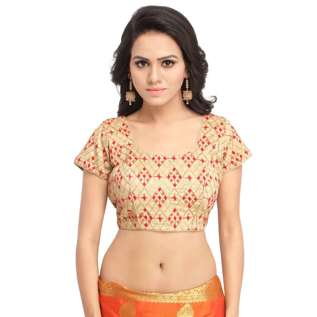 Bindigasm's Advi Striped Round Neck Saree Blouse - Price History