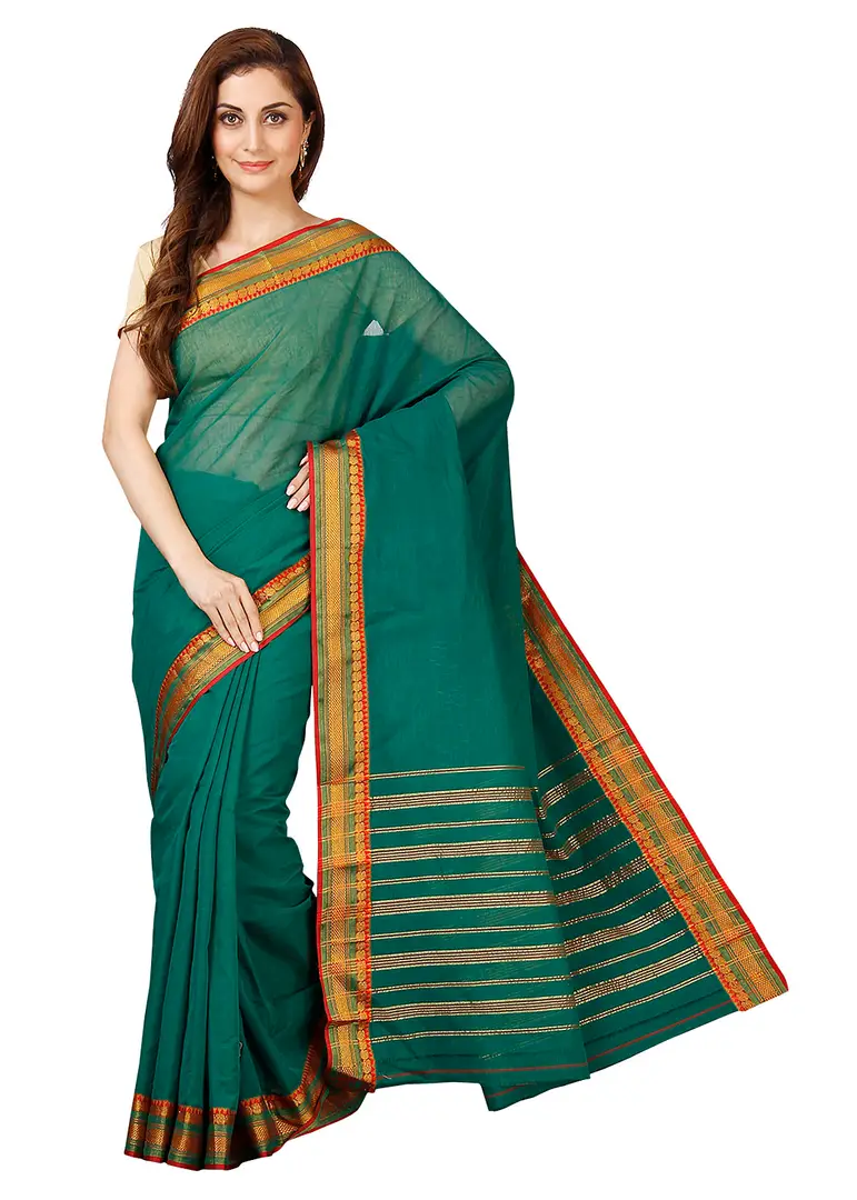 Buy HERE&NOW Solid Pure Cotton Saree - Sarees for Women 25099816 | Myntra