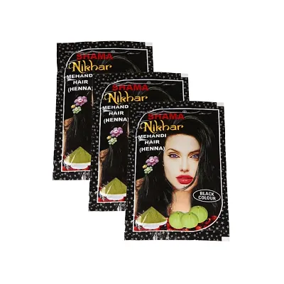 Buy Black Rose Kali Mehandi | Herbal Black Henna Hair Color | 5sachets of  10gm each (50Gms) (1 box of 5 sachets) Online at Low Prices in India -  Amazon.in