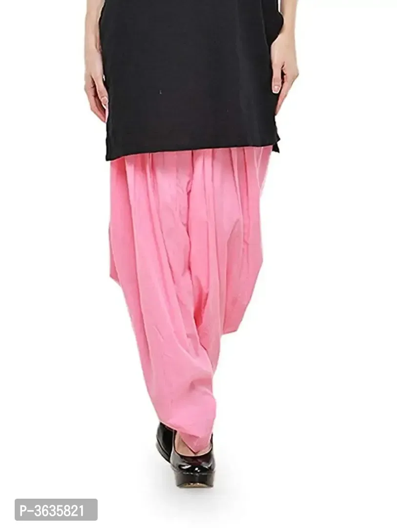 Women Cotton Semi Patiala Salwar Pack Of 1 Free Size