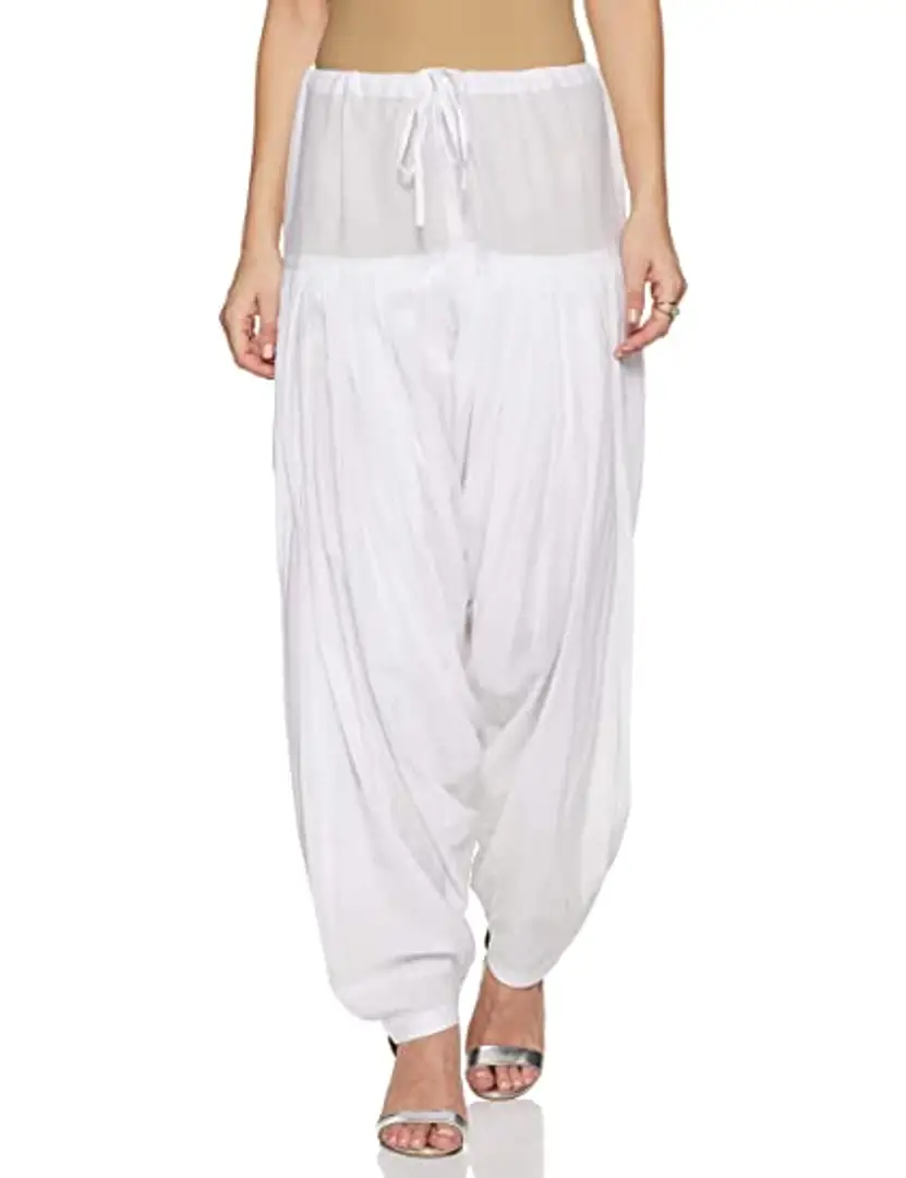 Aradhya fashion Womans Plain Pure Cotton Semi Patiala Salwar Combo of 2   Patiala  Semi Patiala  Cotton Patiala Pant