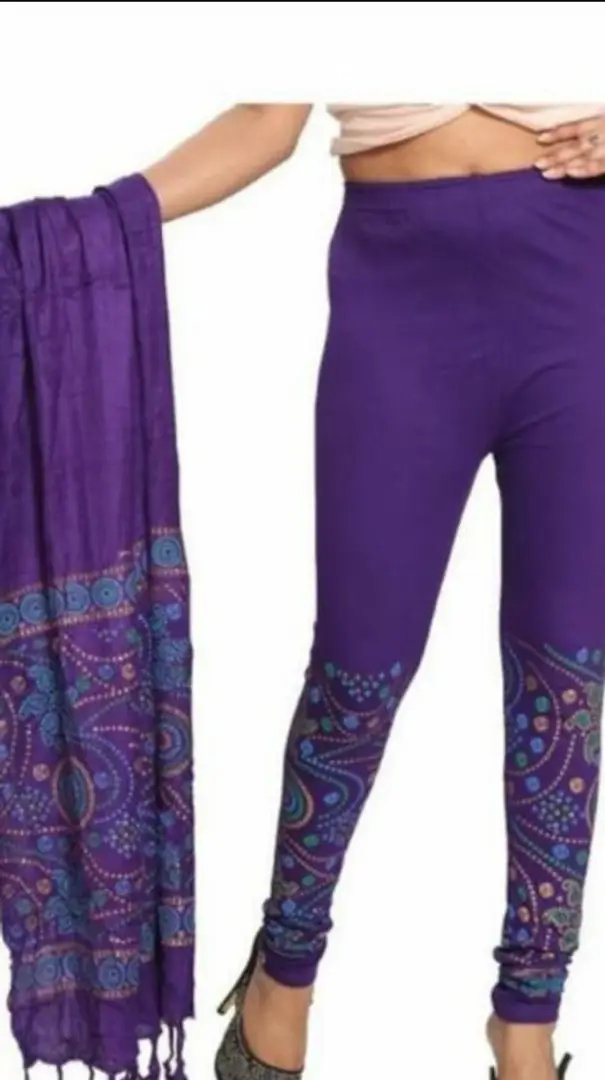 Printed leggings with dupatta outlet