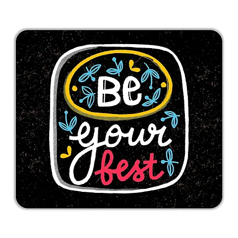 Craft Qila Always Say Yes Motivational Mouse Pad for Laptop Computer (8.5 x 7.5 Inches)