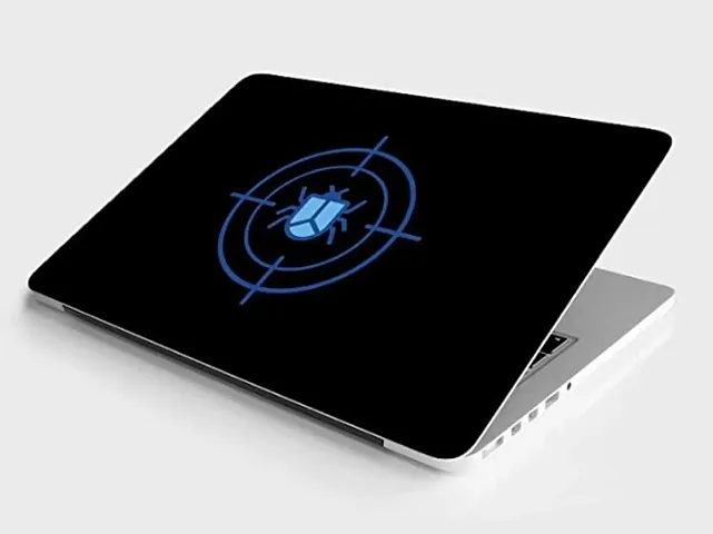 TRIOHOMES-Art Full Pannel Laptop Skin for Acer Asus Lenovo Dell HP Apple Laptop Upto 16 Inch - HD Printed Vinyl Laptop Stickers for All Laptops (Blue Design)