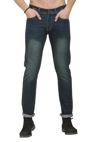 Faded Regular Fit Jeans for Men