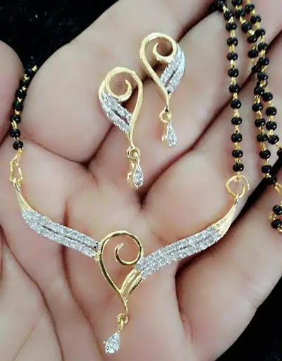 Beautiful AD Alloy Mangalsutra Set