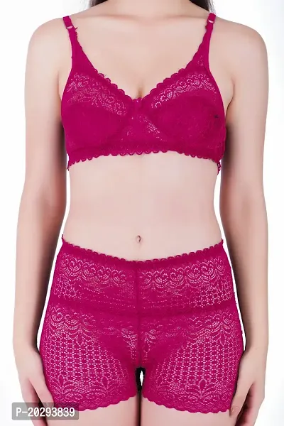 Buy Womens Net Design Lingerie Bra and Panty Set for Special Nights,  Valentines Day, Anniversaries, Honeymoon Gifts Online In India At  Discounted Prices