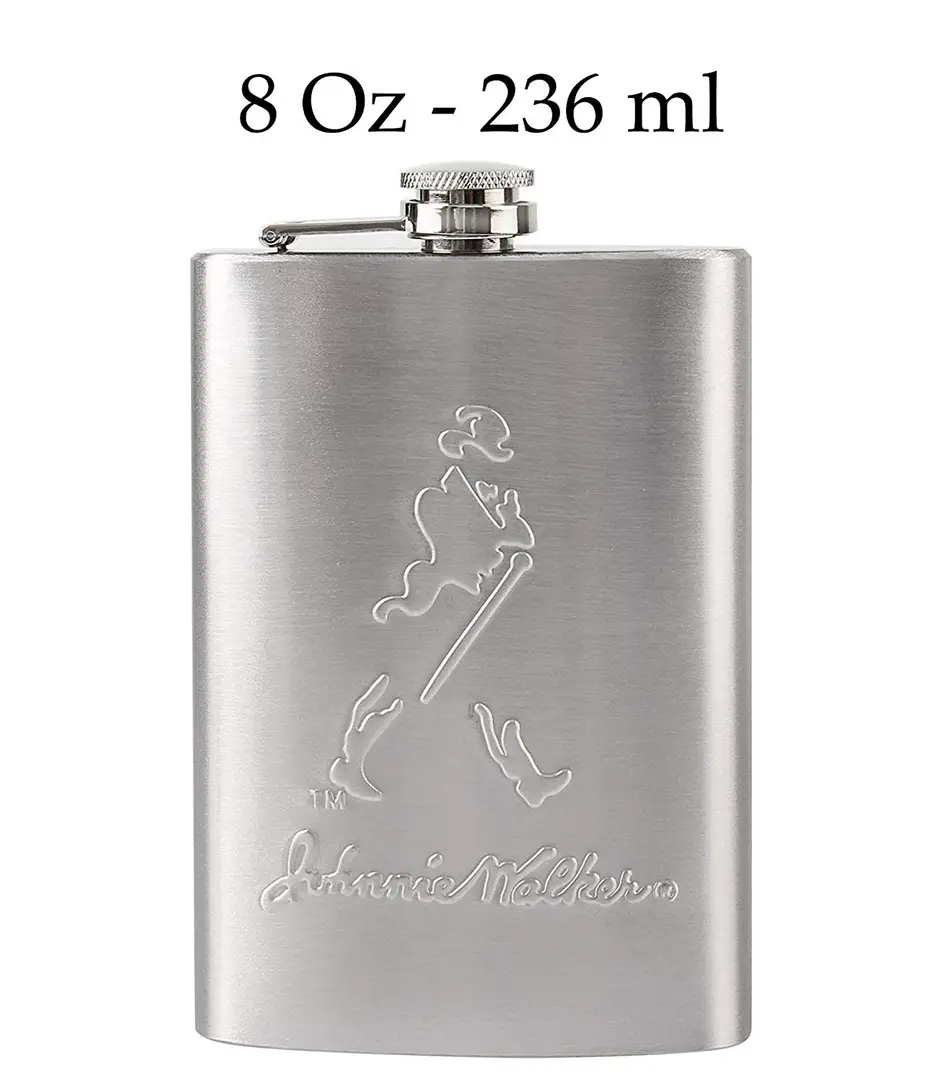 Top Shelf Flasks 6 Piece Upgraded Hip Flasks, 6 oz.