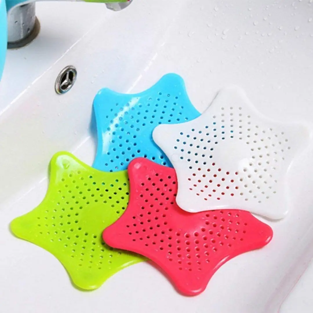 1 Pieces Shower Drain Hair Catcher Bathtub Stopper Home Drain Protectors Drain Cover with Sucker Water Trap Sink Cover for Bathroom Bathtub and