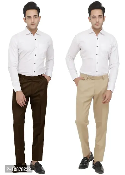Buy The Indian Garage Co Self Design Regular Fit Chinos Trousers - Trousers  for Men 22151110 | Myntra