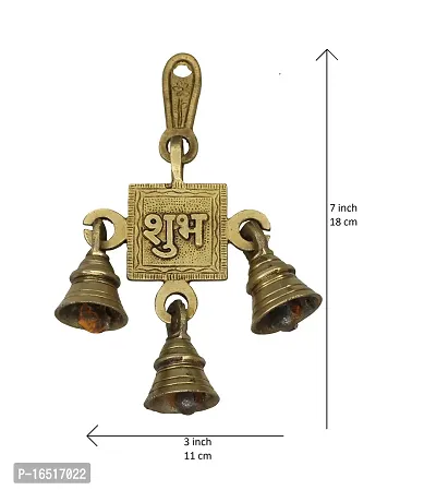 Brass Shubh Labh Hanging Bells Set Brass Hanging Bell Brass Indian