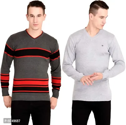 NeuVin Stylish Pullovers/Sweaters for Men (Pack of 2)-thumb0