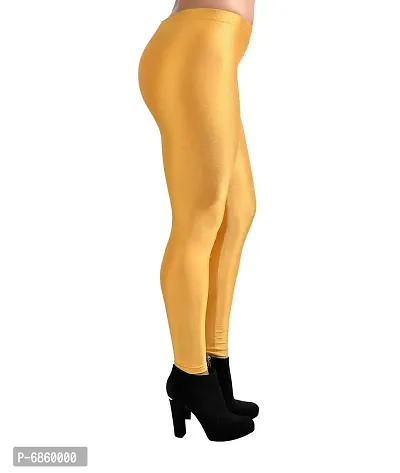 Buy Stylish Light Golden Colour Shiny Shimmer Shining Leggings