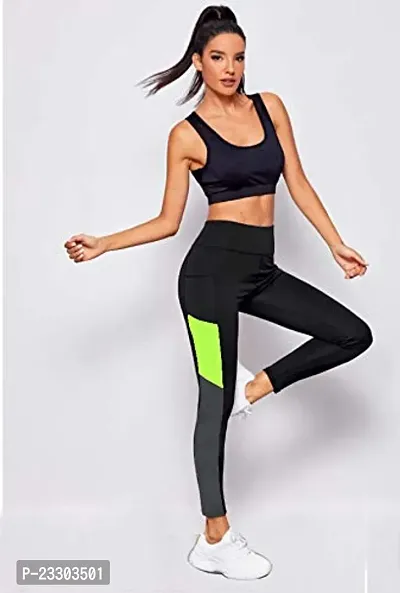 Fashion India Present Gym & Sports Wear Leggings Ankle Length - Workout  Trousers - Stretchable Striped Jeggings - Yoga