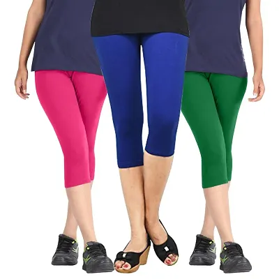 ATZ Capris for womens/Girls 3/4 leggings for women capri of women combo of 1