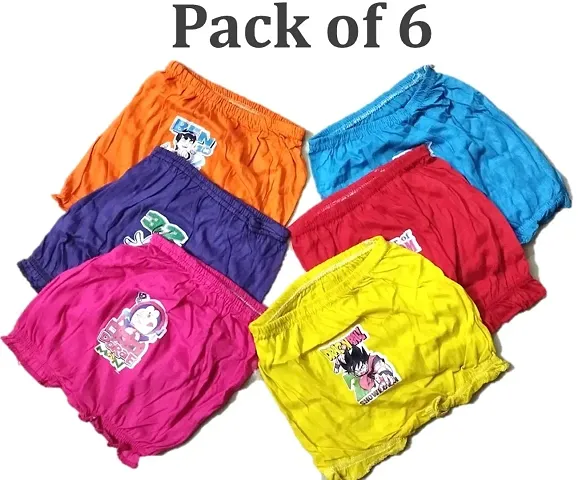 Buy Chote Bache Cartoon Print Pack Of 12 Kids Bloomer Shorty Combo Pack  Pure Cotton Online In India At Discounted Prices