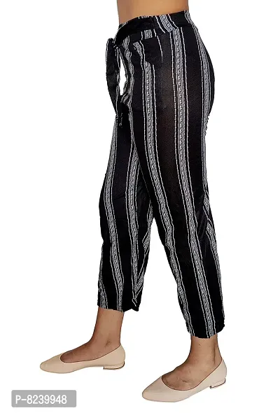Buy The Pajama Factory Liva Certified Cotton Lycra Kurti Pants Stretchable  Slip in Closure Show Button BottomPattern for Women's Girls & Ladies (M,  Black) at Amazon.in