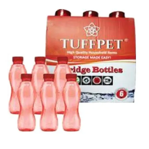 Fancy Plastic Water Bottles Pack Of 6