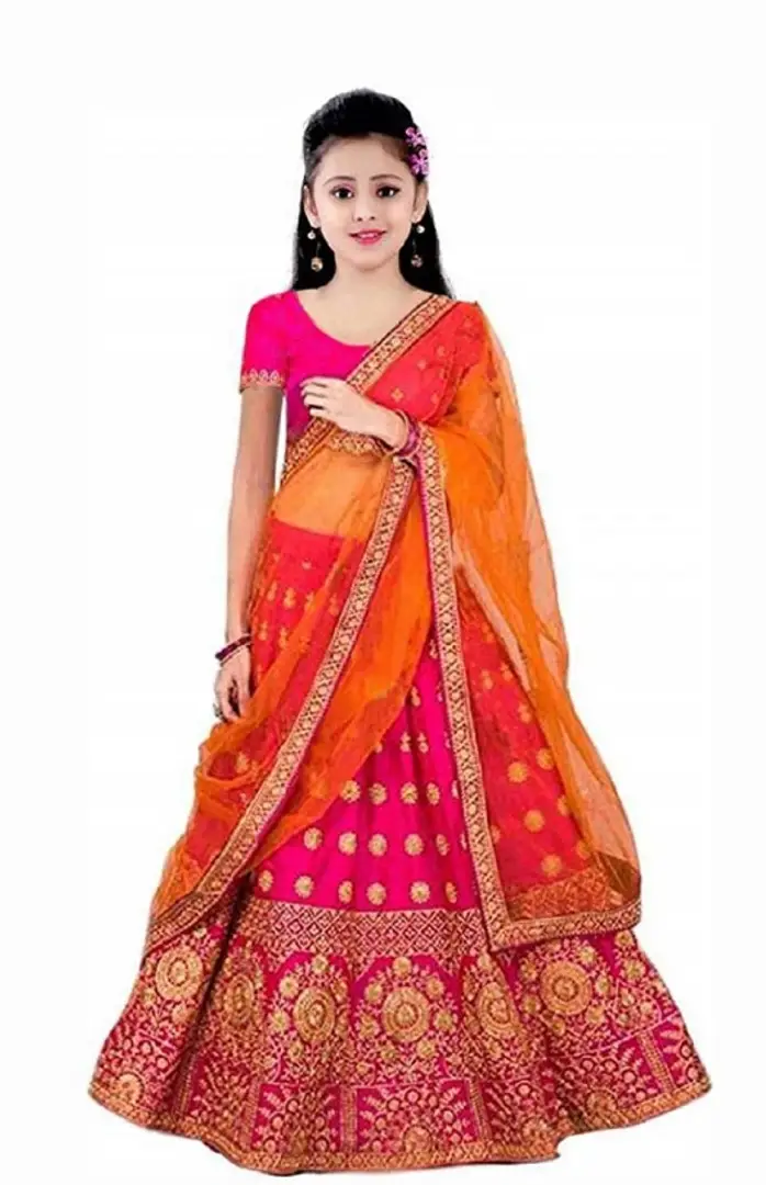 Buy Shivangi Clothing Girls Banarasi Lehenga choli (12-13 Years) Online at  Best Prices in India - JioMart.