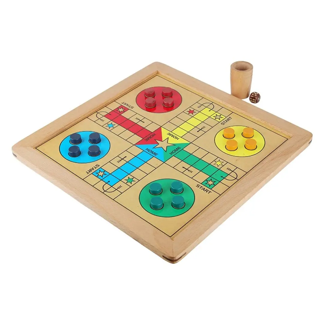 Buy Handmade Classic Wooden 2 in 1 Ludo Magnetic Snakes and Ladders ...