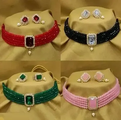 Elegant Alloy Jewellery Sets for Women Pack of 4