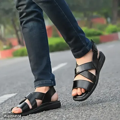 Black discount stylish sandals