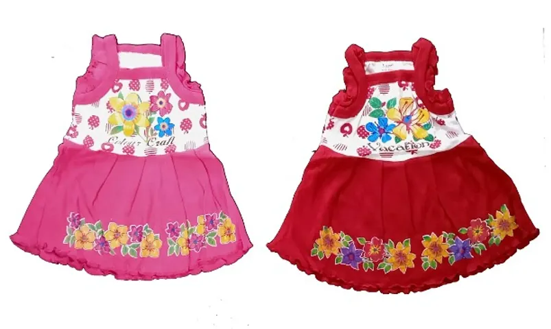 Baby Girls Cotton Frock - Pack of 2