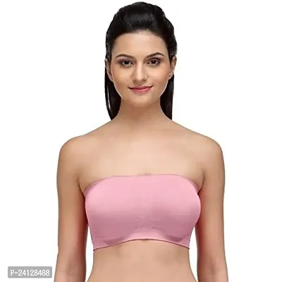 Buy Beauty Plus Women's Nylon Non Padded Wireless Strapless Stretchable  Tube Bra (Blue, Red, Navy Blue, White, Pink, 28B-36B)- Combo of 5 Online In  India At Discounted Prices
