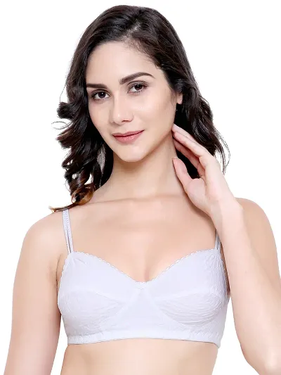 Women's T-Shirt/Seamless/Non-Padded/Transparent Strap Bra