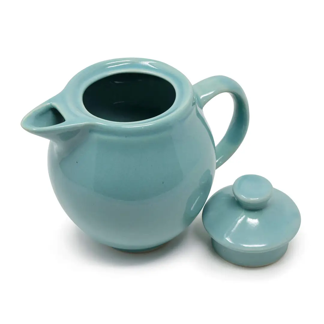 The Himalayan Goods Company - Stoneware Ceramic Spouted Coffee Tea Brewing  Pot or Serving Teapot (550 ml) (Green)