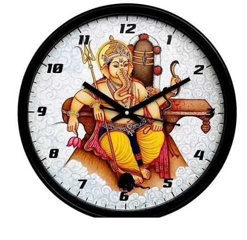 Lord Ganesh Print Wall Clock