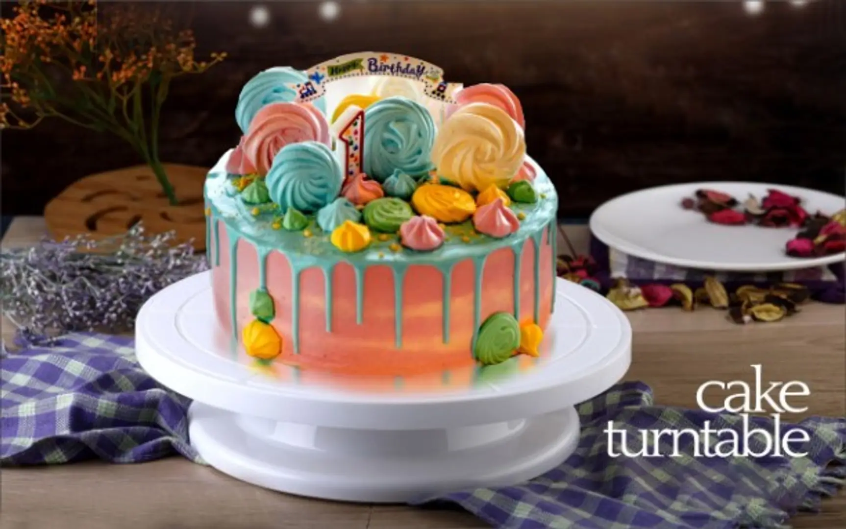 PROFESSIONAL Heavy Duty CAST IRON Cake Decorating Turntable Turn Table  Baking | eBay