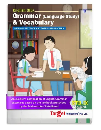 Std 9 English Grammar  Vocabulary Book | IX English Medium Maharashtra State Board | Includes Language Study, Vocabulary, Idioms  Proverbs | Based on Textbook  Board Paper Pattern