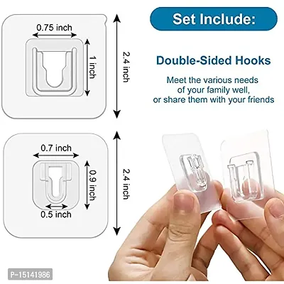 Pooja Enterprises Acrylonitrile Butadiene Styrene Double-Sided Self  Adhesive Heavy Duty Male/Female Water And Oil Proof Multi Use Wall Hanging Without  Nails-Sticking Wall Hooks (Pack of 6) : Amazon.in: Home & Kitchen