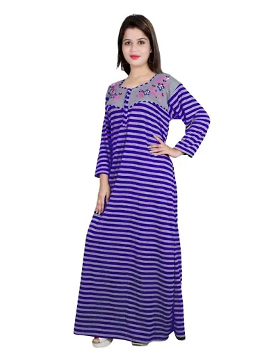 Free Size Lining Woolen Nighty for Women s