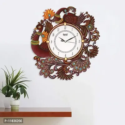 Buy Natural Wood Wood Hand Carving Decorative Wall Clock at 59% OFF by  Disoo Fashions | Pepperfry