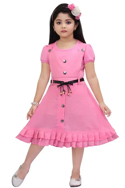 Fancy Cotton Blend Frocks For Baby Girl