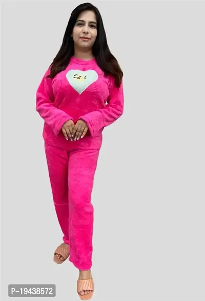 Buy Secret Wish Women Pink Printed Woolen Nightdress - Nightdress for Women  13228348 | Myntra
